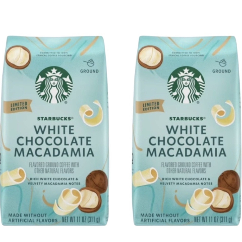 Starbucks White Chocolate Macadamia Ground Coffee 11.oz 2-Bags